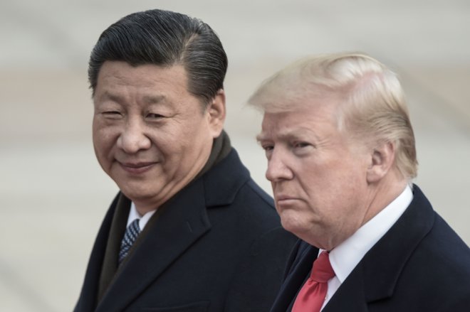 Xi Jinping in Donald Trump. FOTO: AFP