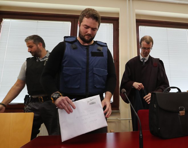 Sebastien Abramov včeraj na sodišču v Žalcu. FOTO: Dejan Javornik