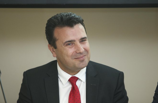 Zoran Zaev pričakuje, da bo Severna Makedonija junija le dobila datum za začetek pristopnih pogajanj z EU. FOTO: Jože Suhadolnik/Delo