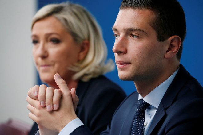 Bo tudi Jordan Bardella, potaknjenec Marine Le Pen, tako populistično cvetel? FOTO: Reuters