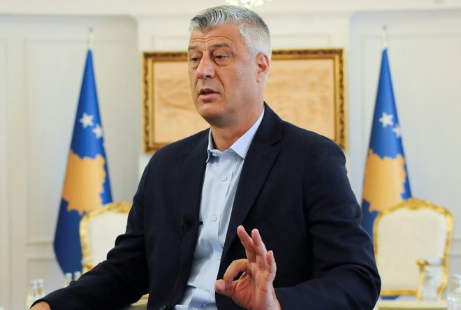 Kosovski predsednik Hashim Thaci. FOTO: REUTERS/Laura Hasani 