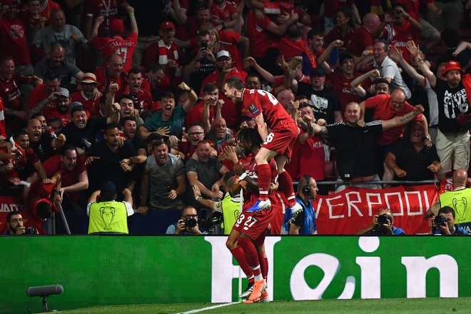 Divock Origi je dvema polfinalnima goloma dodal še finalnega. Vse tri gole je dosegel iz treh strelov. FOTO: AFP