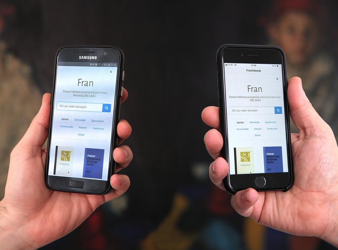 Fran odslej deluje na operacijskih sistemih ios in android. FOTO: Marko Zaplatil/ZRC SAZU