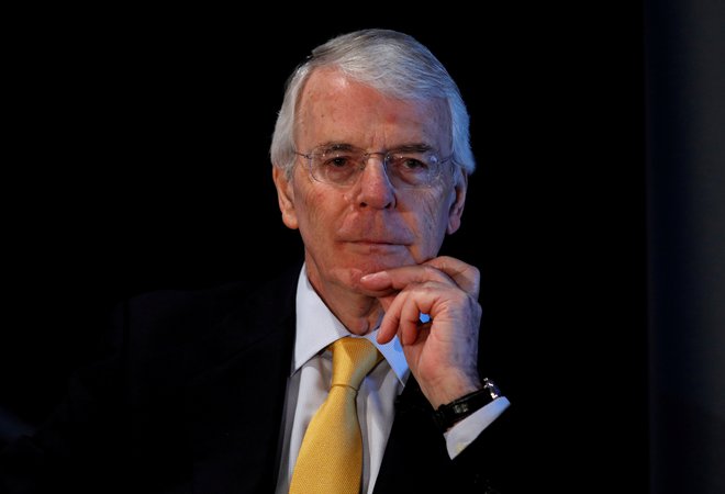 Nekdanji britanski premier John Major. FOTO: Peter Nicholls/Reuters