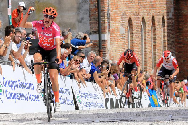 Marianne Vos je kljub 32 letom še vedno prva zvezdnica pelotona, na Giru je osvojila štiri etape. Foto Flaviano Osolla