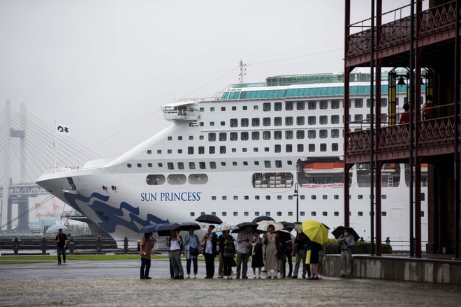 Luksuzna ladja Sun Princess bo med olimpijskimi igrami ves čas zasidrana v Tokiu in služila kot hotel. FOTO: AFP