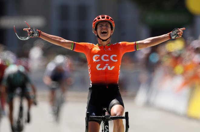 Marianne Vos nadaljuje s fantastičnimi predstavami v tej sezoni. FOTO: Reuters