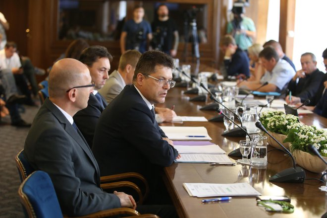 Predstavitev kandidata za evropskega komisarja iz Slovenije Janeza Lenarčiča pred parlamentarnim odborom za zadeve EU. FOTO: Leon Vidic/Delo