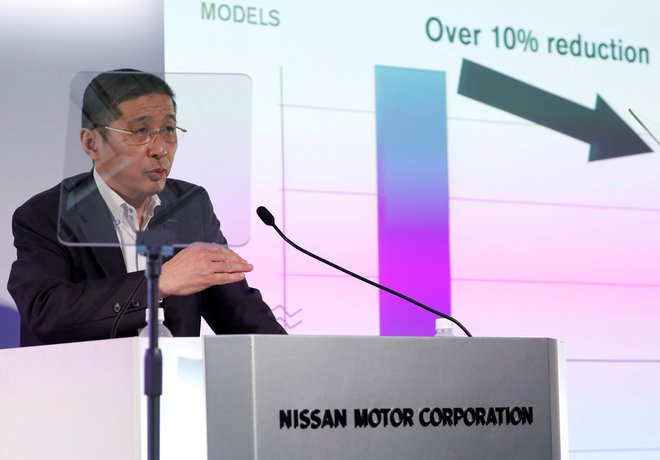 Nissanov prvi mož Hiroto Saikawa napoveduje ostro prestrukturiranje podjetja.<br />
FOTO: Reuters