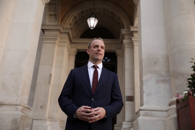 Dominic Raab je od prejšnjega tedna novi britanski zunanji minister. Foto Reuters