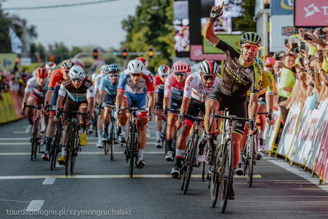 Luka Mezgec je dobil drugo etapo dirke po Poljski. Foto Szymon Gruchalski/Tour de Pologne