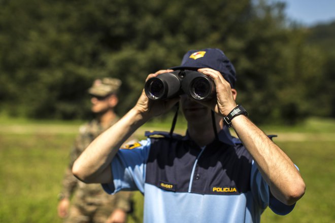 Ko so policisti opazili vozilo, je to s povečano hitrostjo odbrzelo naprej. FOTO: Voranc Vogel/Delo