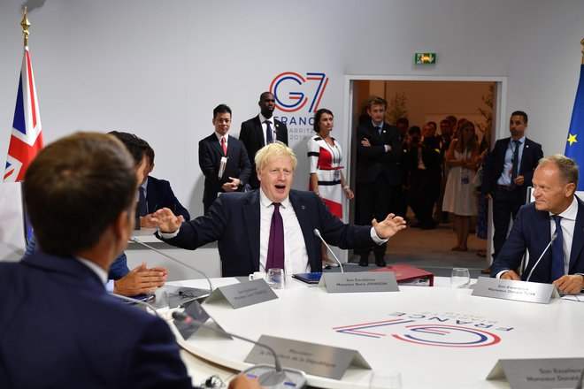 Trump je povedal, da je Johnson (na fotografiji) pravi človek za brexit in da bo z Združenim kraljestvom sklenil sporazum, ki naj bi bil &raquo;večji, kot so ga kadarkoli imeli&laquo;. Foto: Reuters