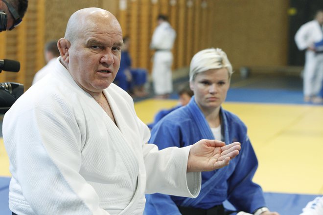 Marjan Fabjan (na fotografiji z Urško Žolnir) leto za letom potrjuje, da je eden od najboljših trenerjev juda na svetu. FOTO: Leon Vidic