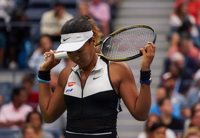 Naomi Osaka se poslavlja od OP ZDA in prvega mesta na svetovni lestvici. FOTO: AFP