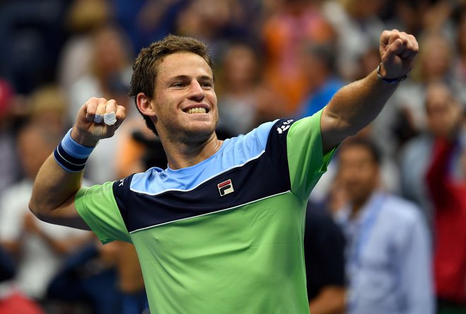 Diego Schwartzman se je veselil zmage nad Aleksandrom Zverevom. FOTO: USA Today Sports