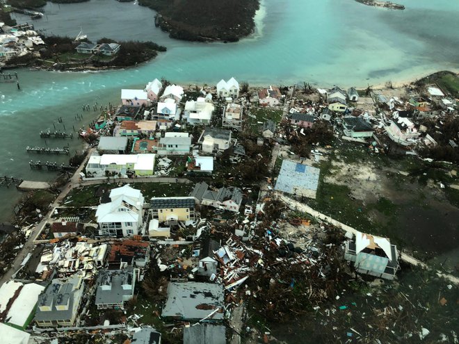 Pogled na otoke Abaco po orkanu. FOTO: Reuters