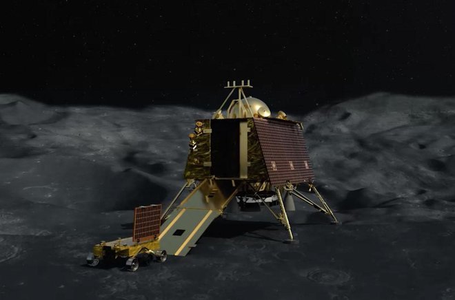 Indijci so leta 2008 na Luno že (načrtno) strmoglavili sondo Čandrajan 1, tokrat je modul Vikram očito strmoglavil nenačrtno.&nbsp;Vir Isra