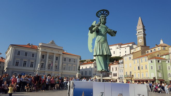 Angel Mihael spet v Piranu. FOTO: Boris Šuligoj