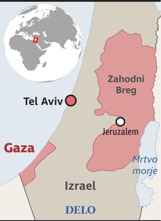 Gaza map Foto Zx