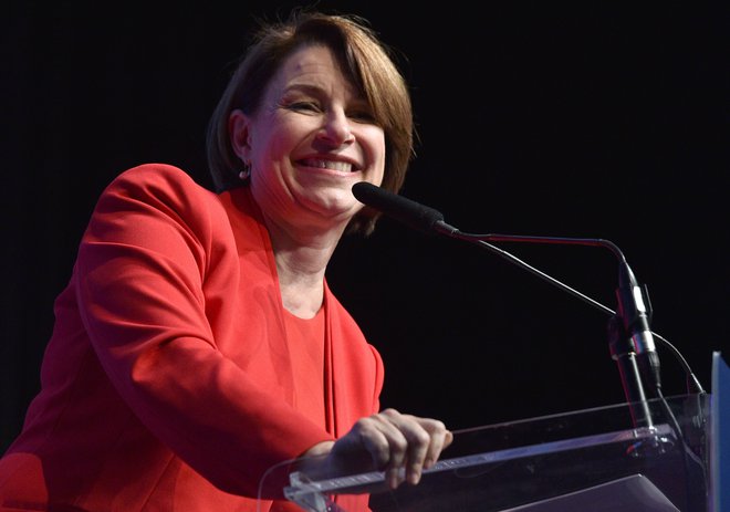 Senatorka slovenskih korenin Amy Klobuchar. Foto David Becker Afp