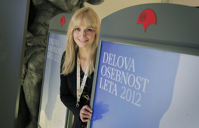 Takole je leta 2012 Ana Lukner postala Delova osebnost leta 2012. FOTO: Leon Vidic
