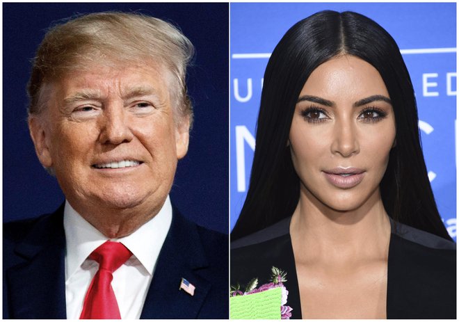 Kim Kardashian je v sredo zvečer obiskala predsednika ZDA Donalda Trumpa. FOTO: AP
