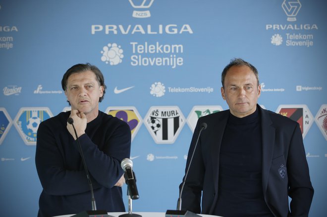 Safet Hadžić in Darko Milanić sta začela klubsko sezono 2019/20 na klopeh Olimpije in Maribora, nasledila sta ju neuveljavljena hrvaška trenerja Sergej Jakirović in Dino Skender. FOTO: Jure Eržen