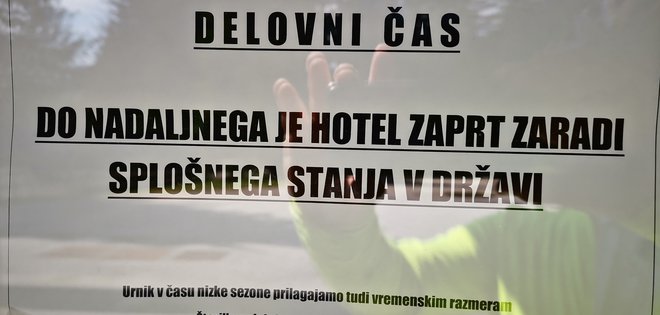 Hotel je zaprt. Kaj pa boni? FOTO: Boris Šuligoj/Delo