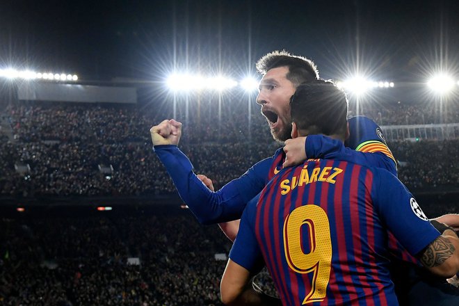 Katalonska družina stavi na svojega najmočnejšega aduta: Lionel Messi (desno) bo glavno orožje Barcelone. FOTO: Sergio Perez/Reuters