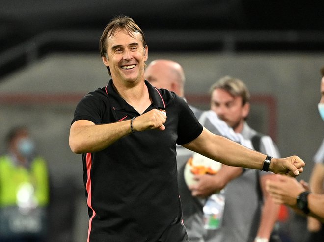 Trener Seville in bivpši selektor Španije ter kratek čas tudi madridskega Reala Julen Lopetegui je eden od junakov zahtevne sezone. FOTO: Ina Fassbender/Pool Reuters