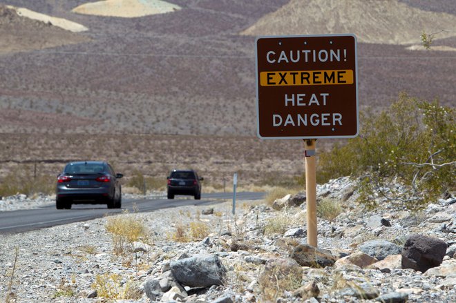 V Dolini smrti so zabeležili najvišjo temperaturo doslej. FOTO: Steve Marcus/Reuters