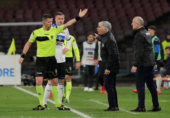 Daniele Orsato je stari znanec Josipa Iličića z italijanskih igrišč. FOTO; Ciro De Luca/Reuters