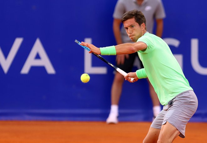 Aljaž Bedene uspešno nadaljuje na prvem turnirju po dolgi prekinitvi. FOTO: Željko Hajdinjak/Cropix