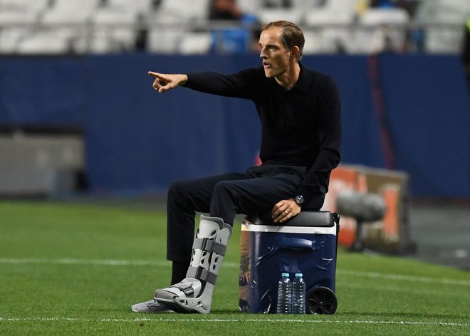 Thomas Tuchel bi lahko postal prvi trener z naslovom evropskega klubskega prvaka v Parizu. FOTO: David Ramos/Reuters