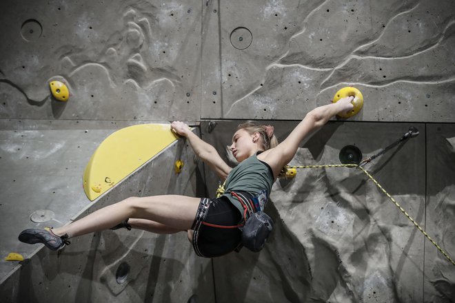 Garnbret Janja tudi v močno okrnjeni sezoni potrjuje svojo kakovost. FOTO: Uroš Hočevar/Delo