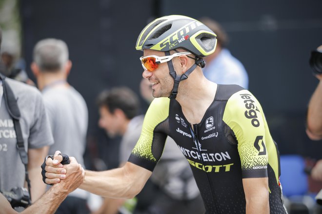 Luka Mezgec je bil nekajkrat na širšem seznamu kandidatov za Tour de France, pri 32 letih pa je dočakal krstni nastop. FOTO: Uroš Hočevar/Delo
