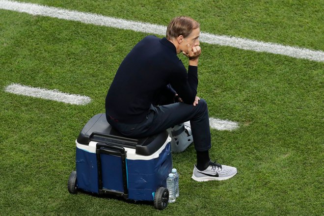 Trener PSG Thomas Tuchel ima po finalni tekmi veliko za razmišljati. FOTO: Manu Fernandez/AFP