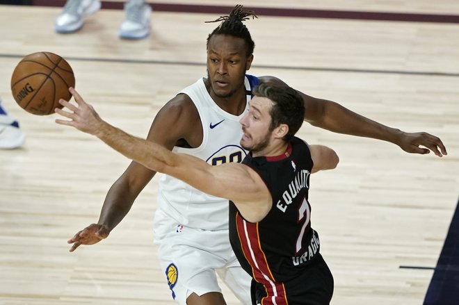 Goran Dragić je še z eno odlično igro v uvodnem dvoboju izločilnega dela tekmovanja v NBA popeljal Miami v polfinale vzhodne konference. FOTO: Ashley Landis/USA TODAY Sports