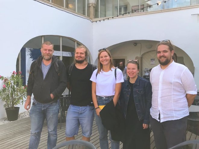 Režiserji, ki bodo sooblikovali prihodnjo sezono: Jernej Lorenci, Žiga Divjak, Maša Pelko, Mateja Kokol in Luka Marcen. FOTO: arhiv PGK