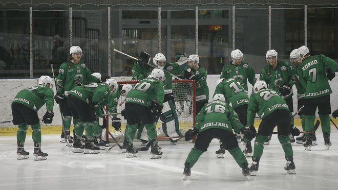 Hokejisti SŽ Olimpije bodo še eno sezono igrali v alpski ligi. FOTO: Blaž Samec/Delo