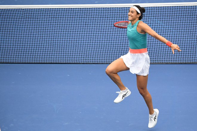 Caroline Garcia je bila zmagovalka dneva v New Yorku. FOTO: Danielle Parhizkaran/USA TODAY Sports