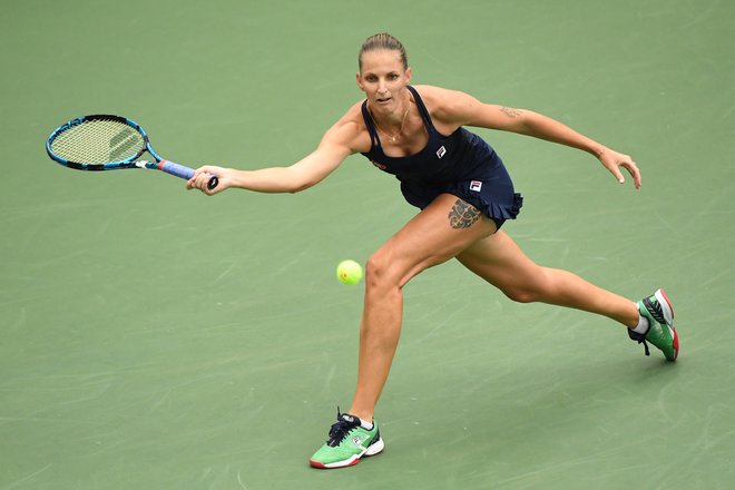 Karolini Pliškovi je Francozinja Caroline Garcia hitro razblinile upe o naslovu na velikem slamu v New Yorku. FOTO: Danielle Parhizkaran/USA TODAY Sports