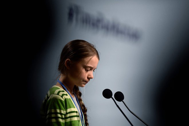 Dokumentarni film je delo mlajšega švedskega režiserja, ki mu je uspelo mlado aktivistko prikazati tako, kakršna je v resnici. FOTO: Cristina Quicler/AFP