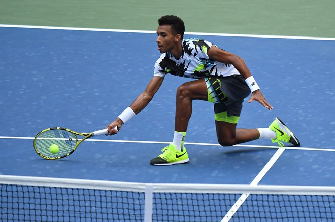 Felix Auger-Aliassime je bil do OP ZDA 20. na lestvici ATP. FOTO: Danielle Parhizkaran/USA TODAY Sports