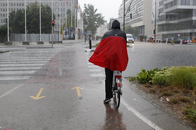 Skoraj vsak dan bo popoldan v Sloveniji kakšna deževna nevšečnost. FOTO: Leon Vidic
