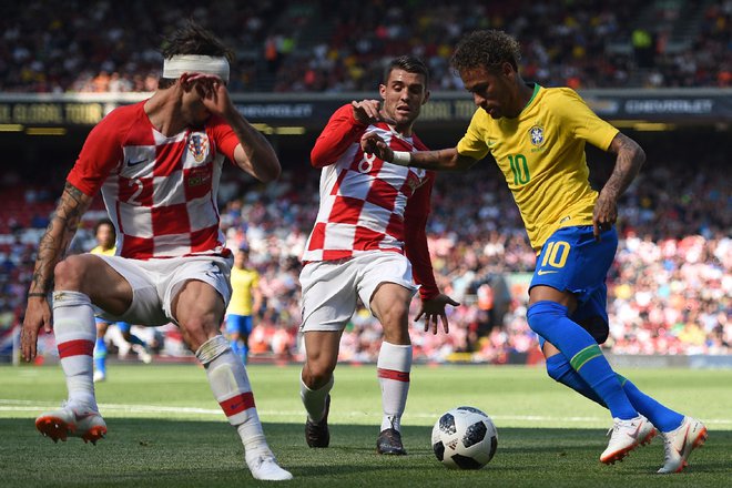 Neymar se je odlično vrnil po poškodbi. Foto: Oli Scarff/AFP