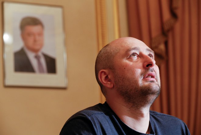 Ruski &raquo;ubiti in potem spet oživljeni&laquo; novinar Arkadij Babčenko.<br />
FOTO: Reuters