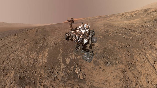 Samoportret roverja Curiosity na Marsu. FOTO: Nasa/JPL-Caltech/MSSS