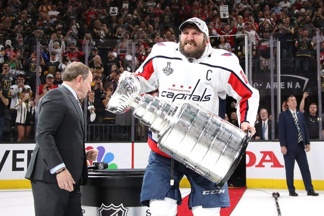 Kapetan Alex Ovečkin ni skrival ganjenosti. Foto Bruce Bennett/AFP